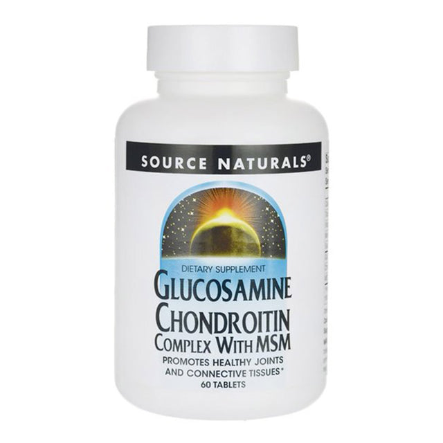Source Naturals Complex Glucosamine Chondroitin with MSM, 60 Tablets - Source Naturals