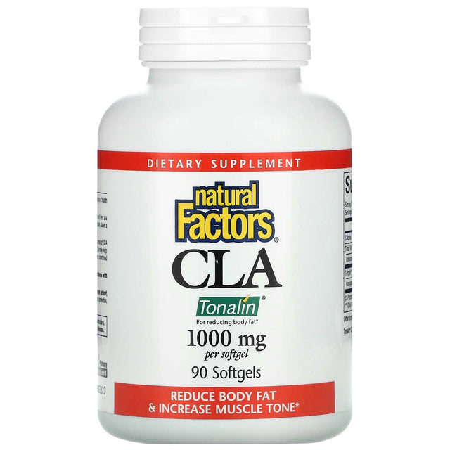 Tonalin CLA, 1000 mg, 90 Softgels - Natural Factors - Natural Factors
