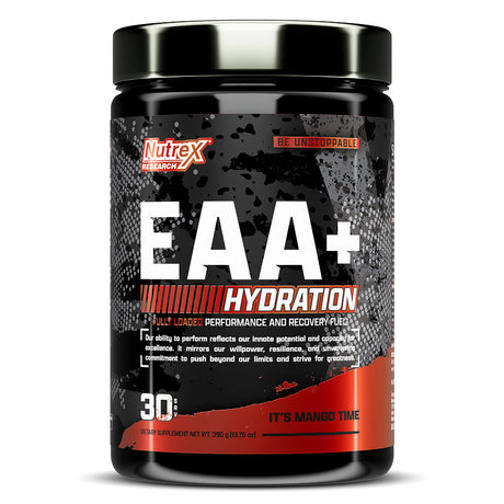 Nutrex EAA+ Hydration, Mango, 30 Servings - Refuel & Build - Nutrex Research