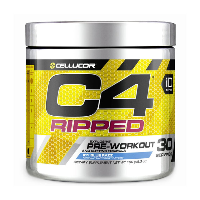 Cellucor C4 Ripped, Icy Blue Raz, 30 servings - Cellucor