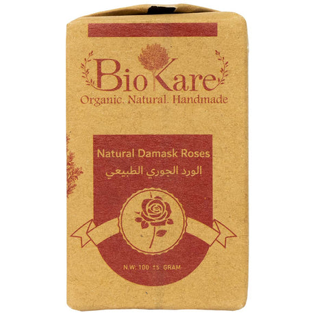 Organic Damask Rose Soap, Biokare, 100 Gm - Biokare Organic