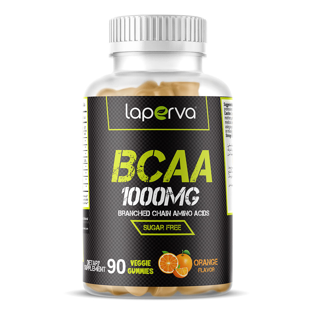 Laperva BCAA 1000 MG, 90 Veggie Gummies, Orange - Laperva