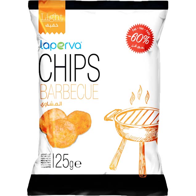 Laperva Light Chips, 25 Gm, Barbecue - Laperva