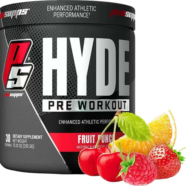 Pro Supps HYDE Pre Workout, Fruit Punch, 30 Servings - Pro Supps