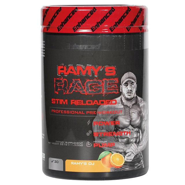 Ramy's Rage Reloaded, Orange Stim Enhanced, 30 - Enhanced Labs