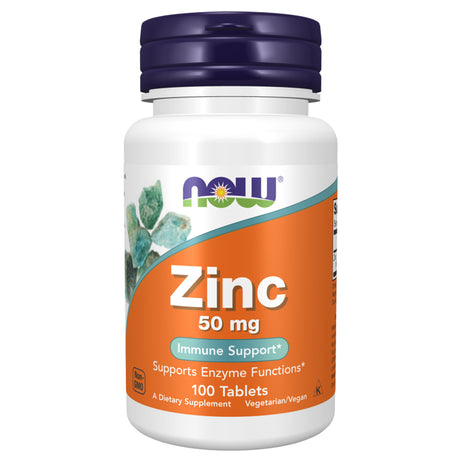 Zinc Now, 50 mg, 100 Tablets - Now