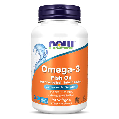 Omega 3, 1000 mg, 90 Softgels - Now