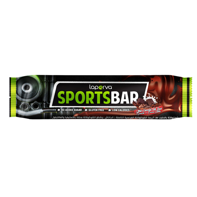 Laperva Sports Bar, Milk Chocolate With Dark Ganache Cocoa Nibs, 42 Gm, 1 Bar - Laperva