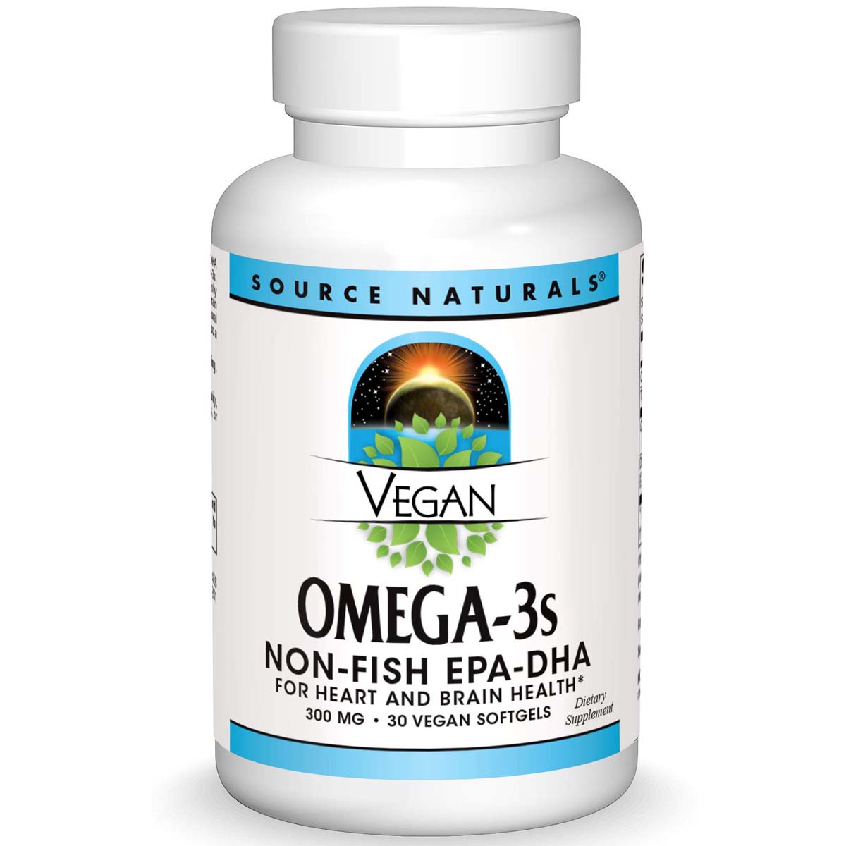 Source Naturals Vegan Omega-3, 300 mg, Non-Fish, 30 Vegan Softgels - Source Naturals