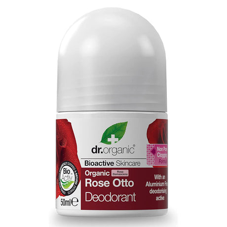 Dr Organic Rose Otto Deodorant, 50 ML - Dr Organic