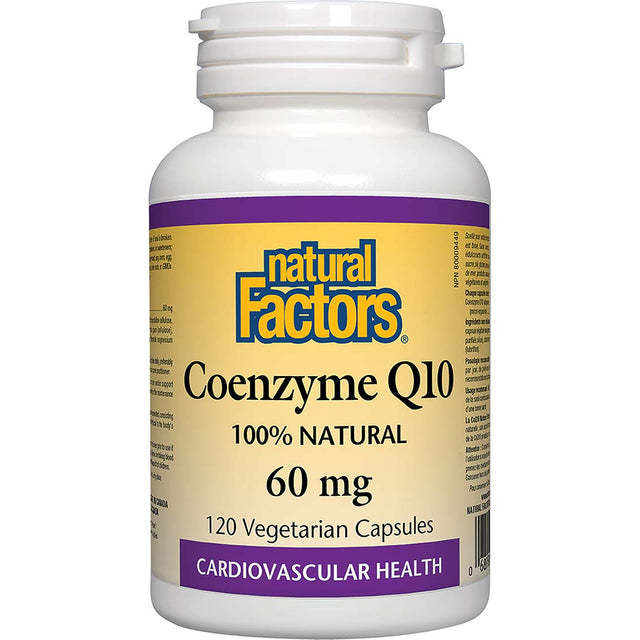 Coenzyme Q10, 60 mg, 120 Softgels, Natural Factors - Natural Factors