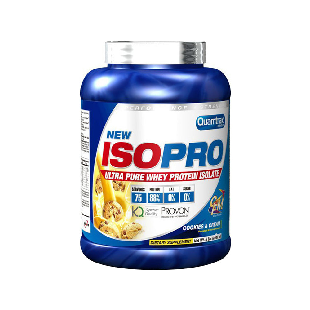 Whey Iso Pro, 5 LB, Cookies and Cream, Quamtrax - Quamtrax