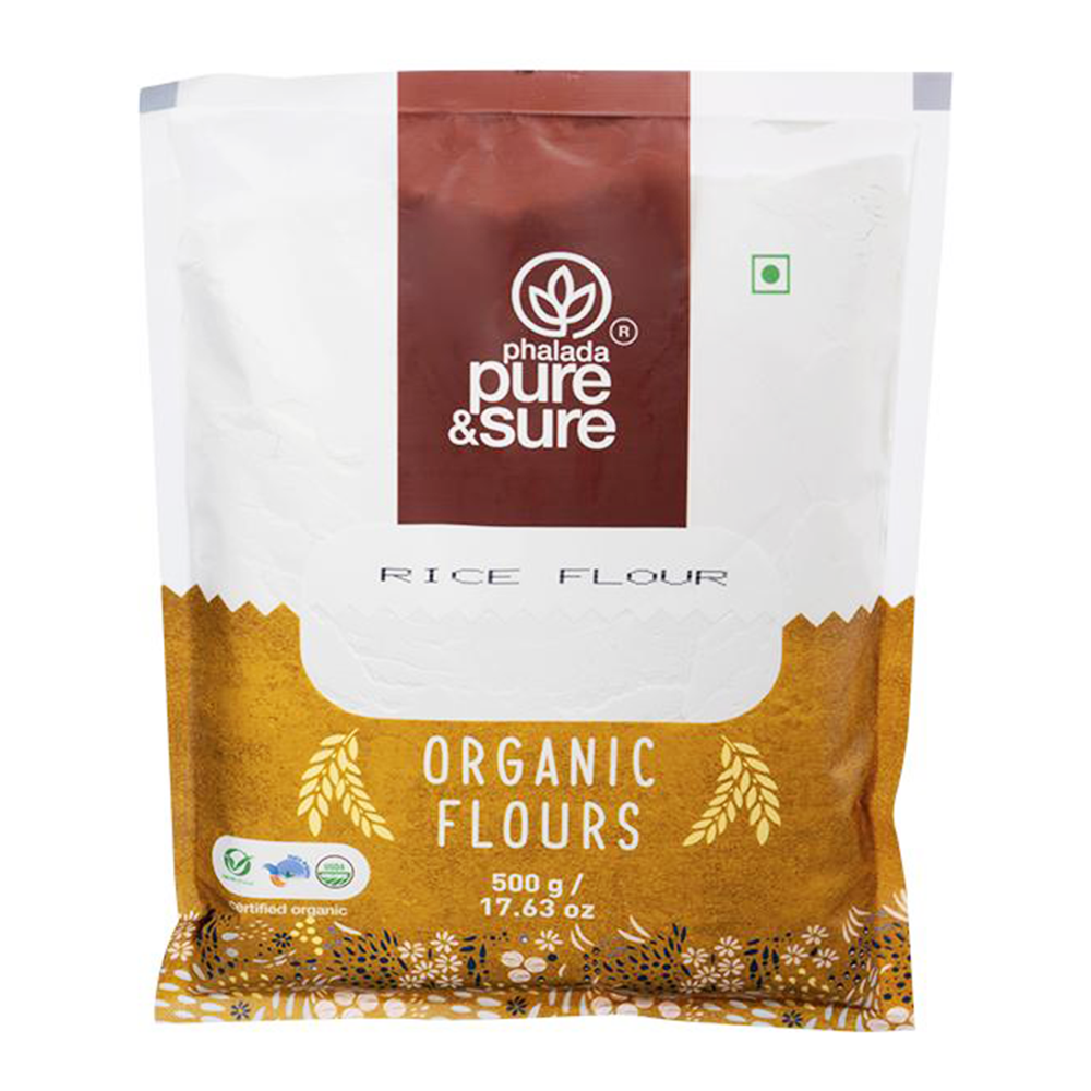 Pure & Sure Organic Rice Flour, 500 Gm - Pure & Sure