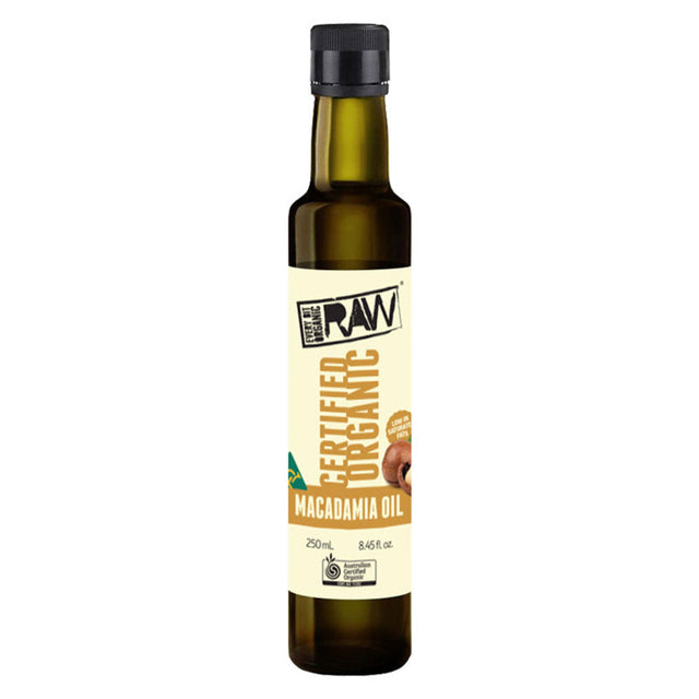 Organic Raw Extra Virgin Cold Pressed Macadamia Oil, Every Bit, 250 ML - Every Bit Organic Raw