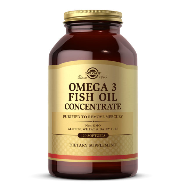 Solgar Omega-3 Fish Oil Concentrate, 120 Softgels - Solgar