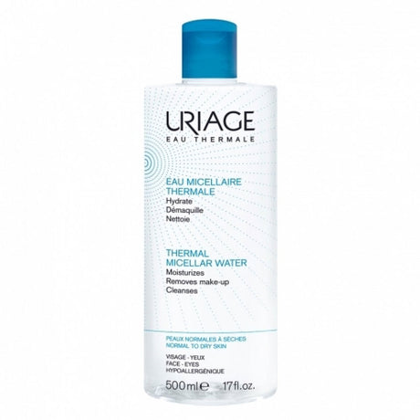 Unflavored Uriage Thermal Micellar Water, 500 ML - Uriage Eau Thermale