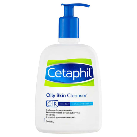 Cetaphil Cleanser, Oily Skin, 500 ML - Cetaphil