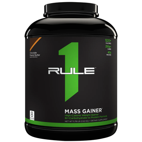 Mass Gainer, Chocolate Peanut Butter, 5.78 LB, Rule 1 - Rule 1