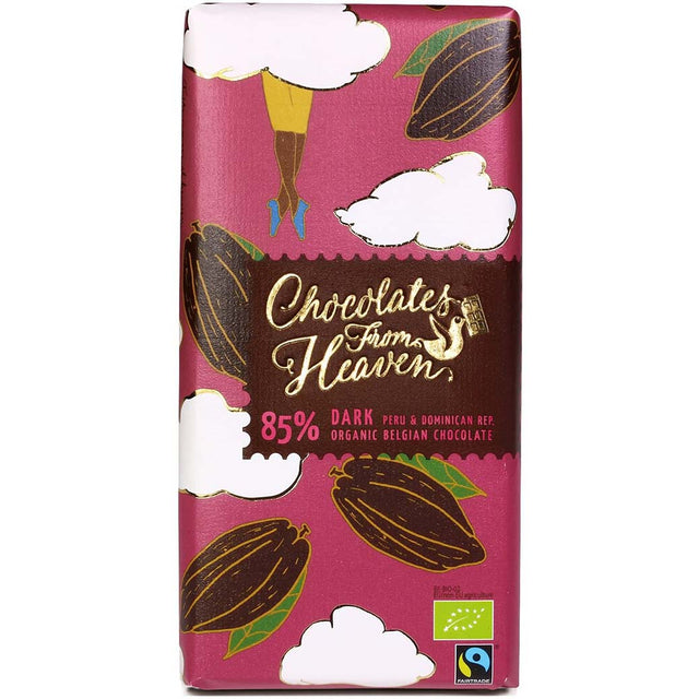 Organic Belgian Dark Chocolate, Chocolates From Heaven, Peru, 100 Gm - Chocolates from Heaven