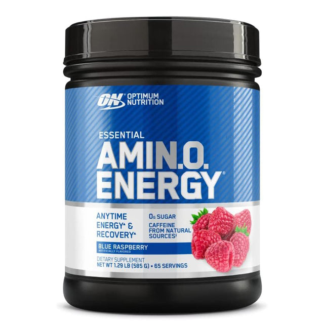 Optimum Nutrition Amino Energy, Blue Raspberry, 65 Servings - Optimum Nutrition