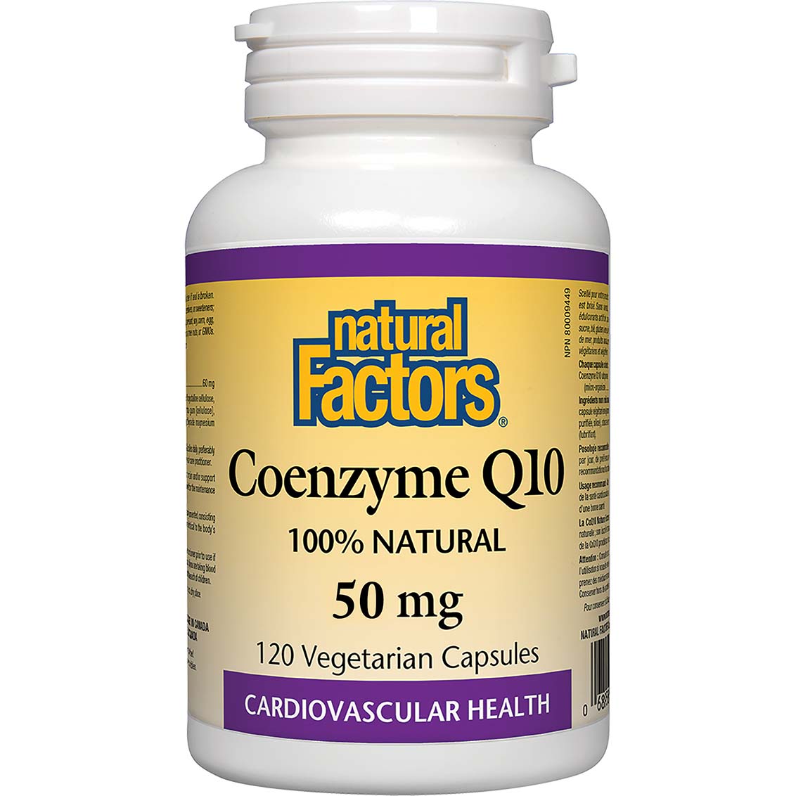 Coenzyme Q10, 50 mg, 120 Softgels, Natural Factors - Natural Factors