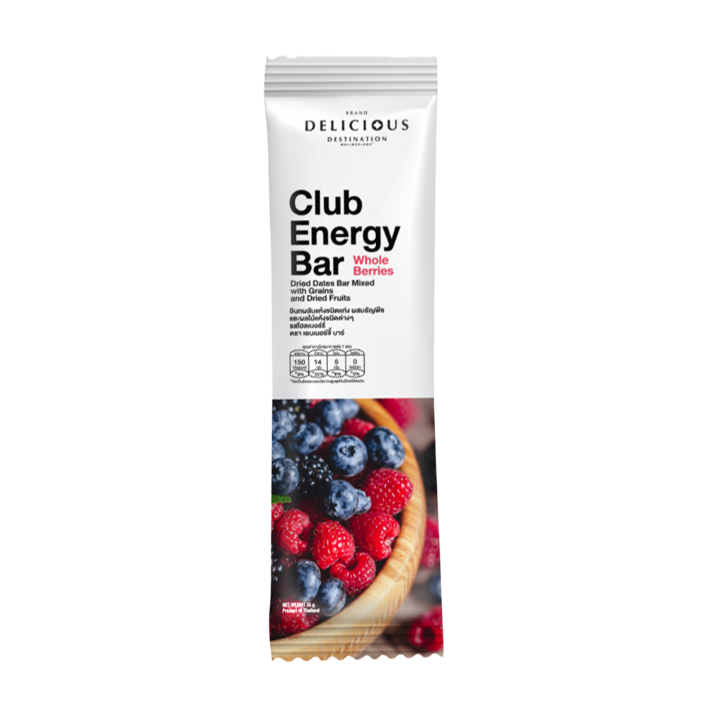 Delicious Destination Club Mixed Berry Energy Bar, 1 Bar - Delicious Destination