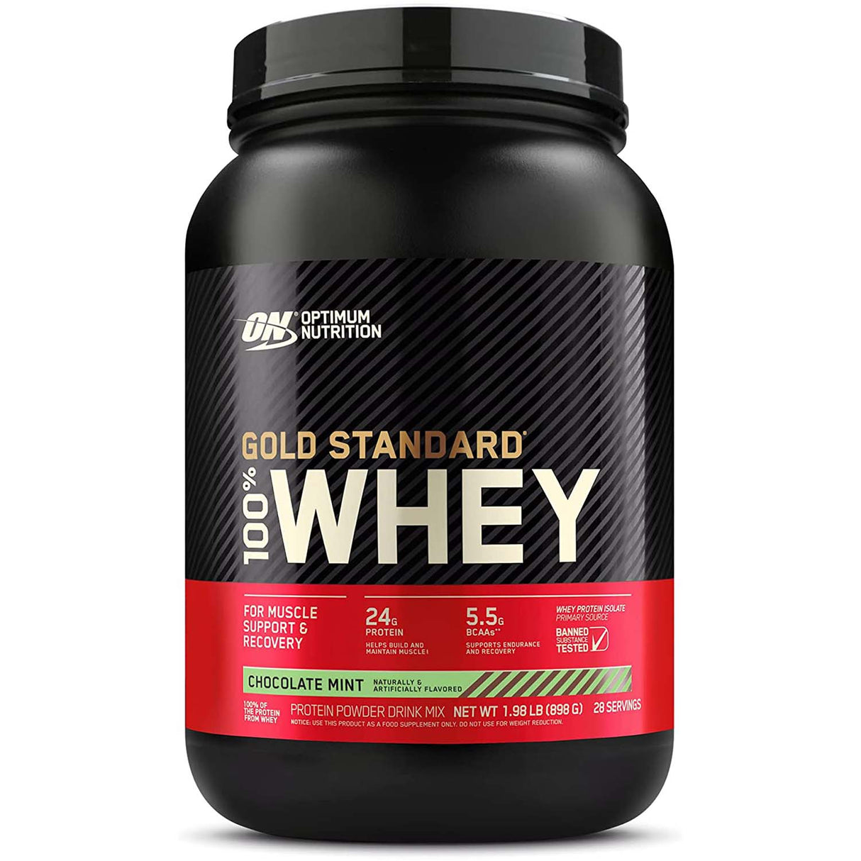 Gold Standard 100% Whey Protein, Chocolate Mint, 2 LB - Optimum Nutrition - Optimum Nutrition