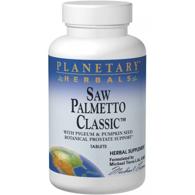 Classic Planetary Herbals Saw Palmetto, 42 Tablets - Planetary Herbals