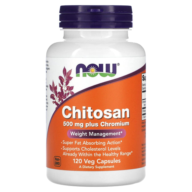 Chitosan Now, 500 mg, 120 Veggie Tablets - Now