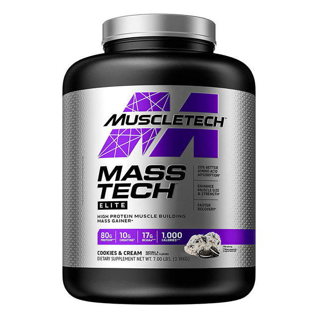 Muscletech Mass Tech, 7 LB, Cookies and Cream - Muscletech