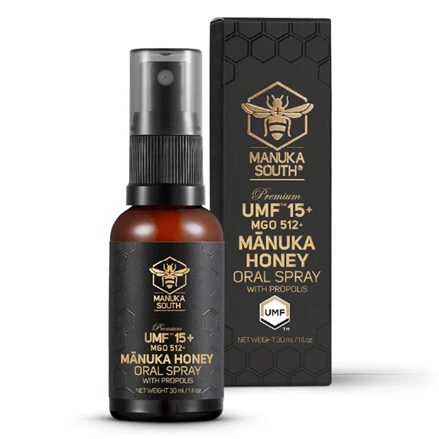 Manuka South Manuka Honey Oral Spray With Propolis, UMF 15+, 30 ml - Manuka South