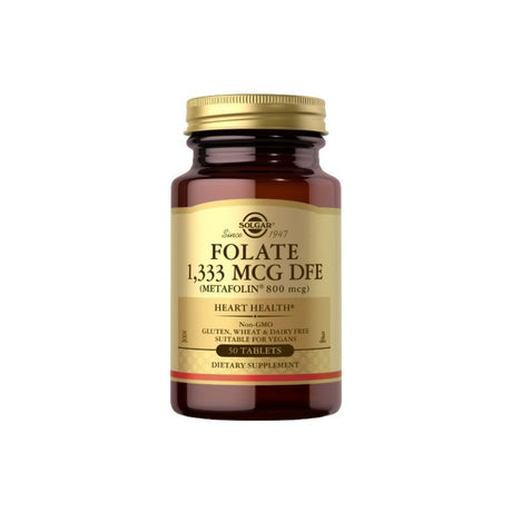 Solgar Folate, 1333 mcg DFE, 50 Tablets - Solgar