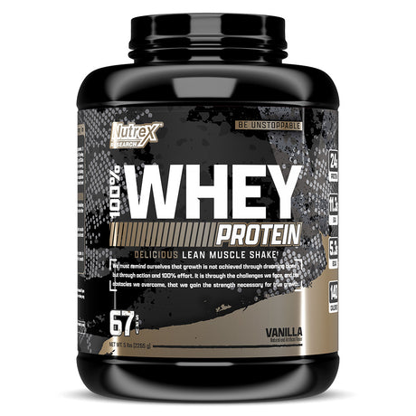 Nutrex Research 100% Whey Vanilla, 5 LB - Nutrex Research