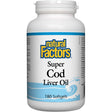 Super Cod Liver Oil, Natural Factors, 180 Softgels - Natural Factors