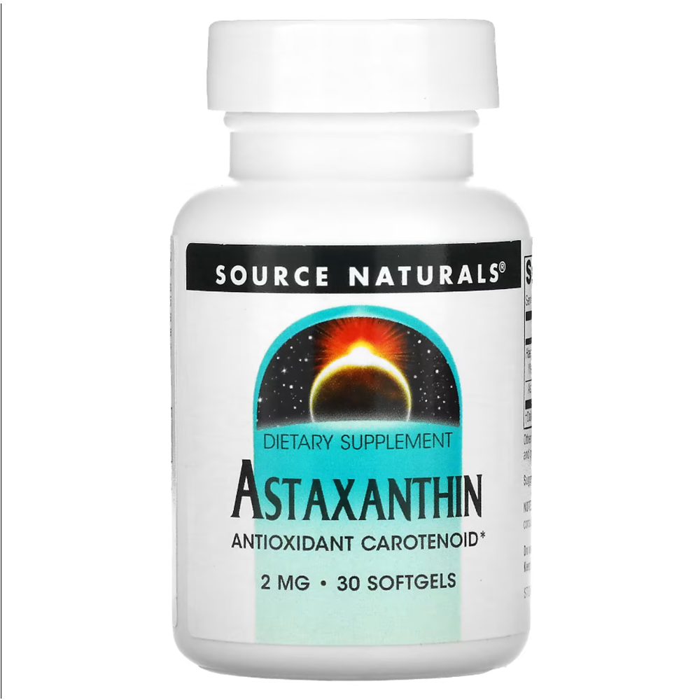 Astaxanthin, 2 mg, 30 Softgels, Source Naturals - Source Naturals