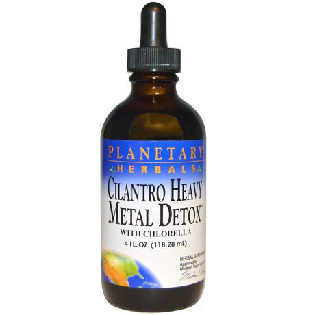 Planetary Herbals Heavy Metal Detox With Cilantro and Chlorella, 4 Oz - Planetary Herbals