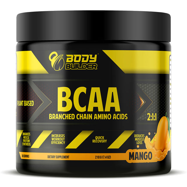 Body Builder BCAA, Mango, 30 - Body Builder