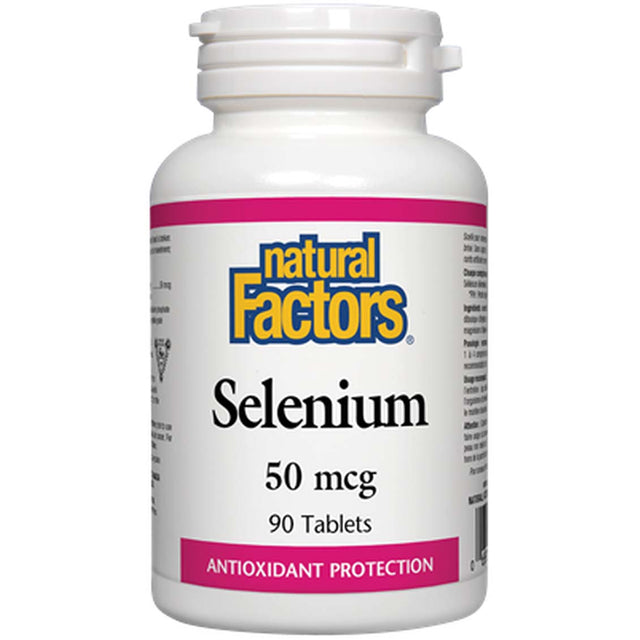 Natural Factors Selenium, 50 mcg, 90 Tablets - Natural Factors