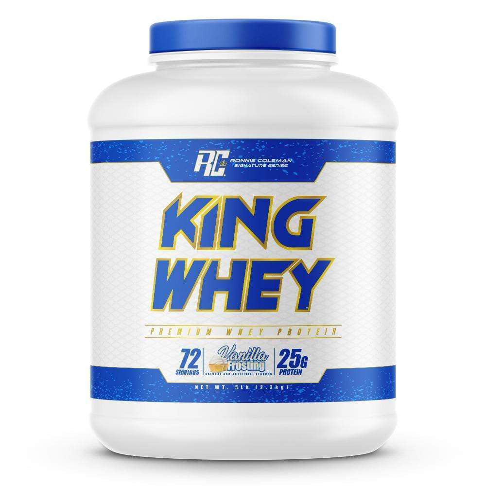 Ronny Coleman King Whey Protein, Vanilla Frosting, 5 LB - Ronnie Coleman