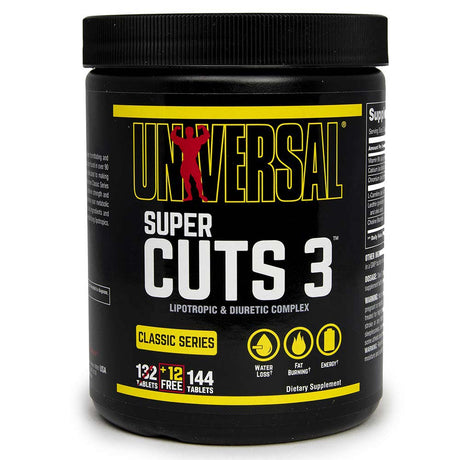 Universal Nutrition Super Cuts 3, 144 Tablets - Universal Nutrition