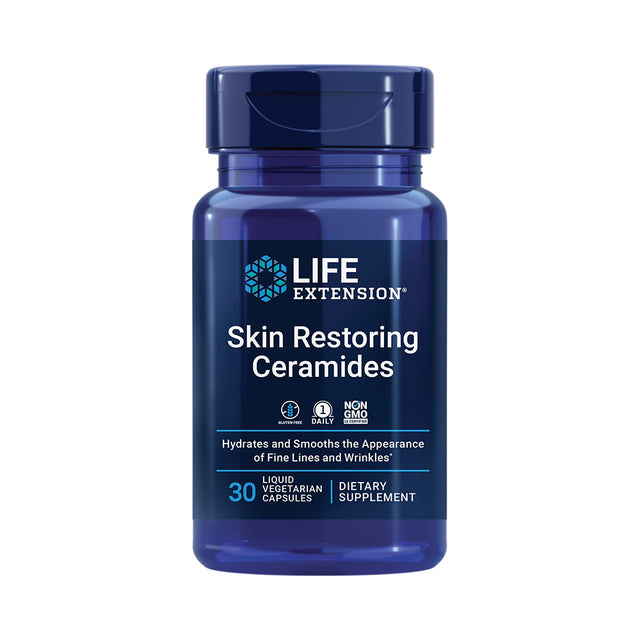 Skin Restoring Ceramides Life Extension, 30 Veggie Capsules - Life Extension