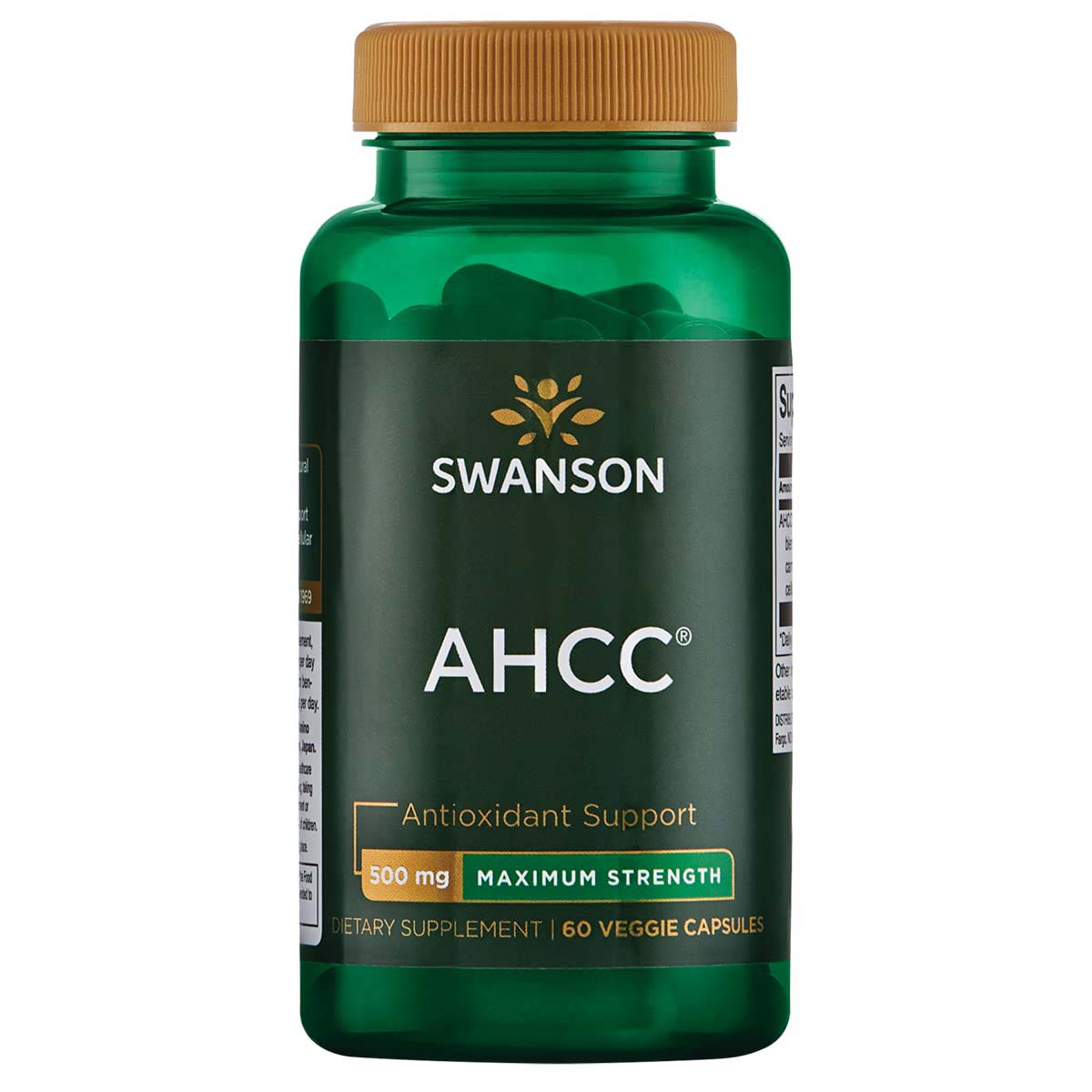 Swanson AHCC Maximum Strength, 500 mg, 60 Veggie Capsules - Swanson