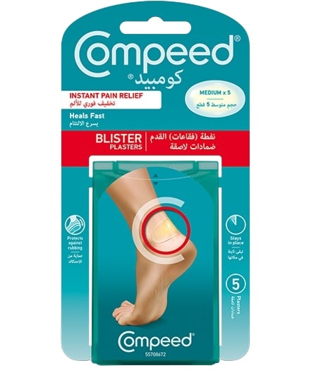 Compeed Blister Plasters, Instant Pain Relief, M, 10 Pack - Compeed