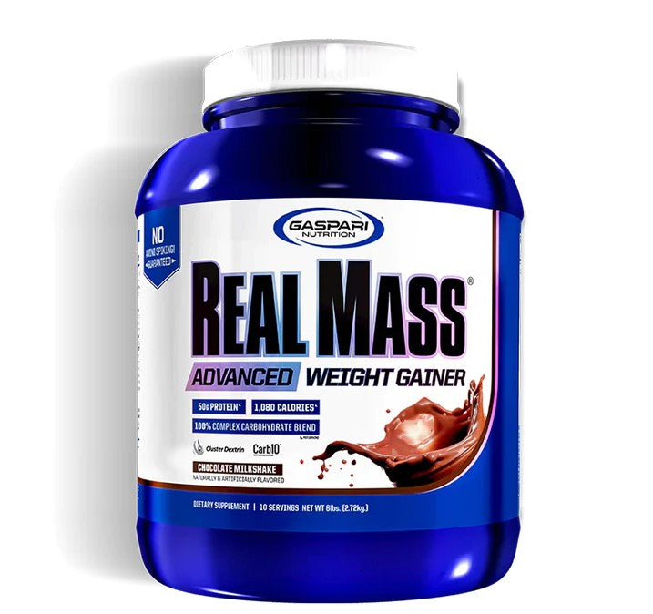 Gaspari Nutrition Real Mass Chocolate Milkshake, 6 LB - Gaspari Nutrition