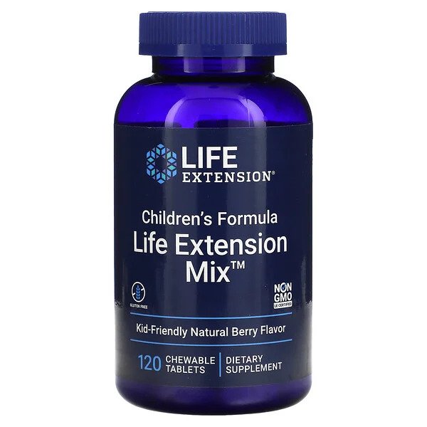 Life Extension Children's Formula Mix, Berry, 120 Chewable Tablets - Life Extension