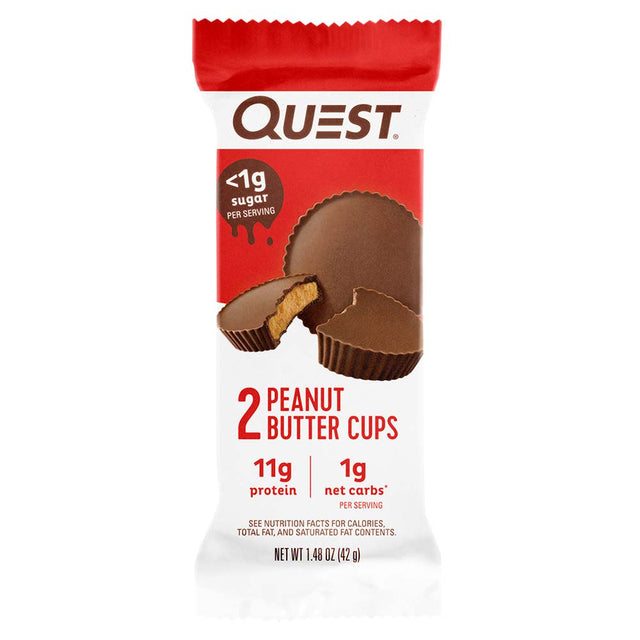 Quest Nutrition Peanut Butter Cups, 1 Bar (Peanut Butter) - Quest Nutrition