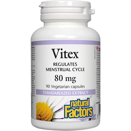 Natural Factors Vitex, 80 mg, 90 Veggie Capsules - Natural Factors