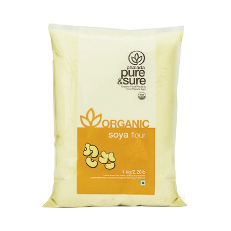 Sure & Pure Organic Soya Flour, 1 kg - Pure & Sure