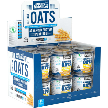 Applied Nutrition Critical Oats, Golden Syrup (Box of 12 Pieces) - Applied Nutrition