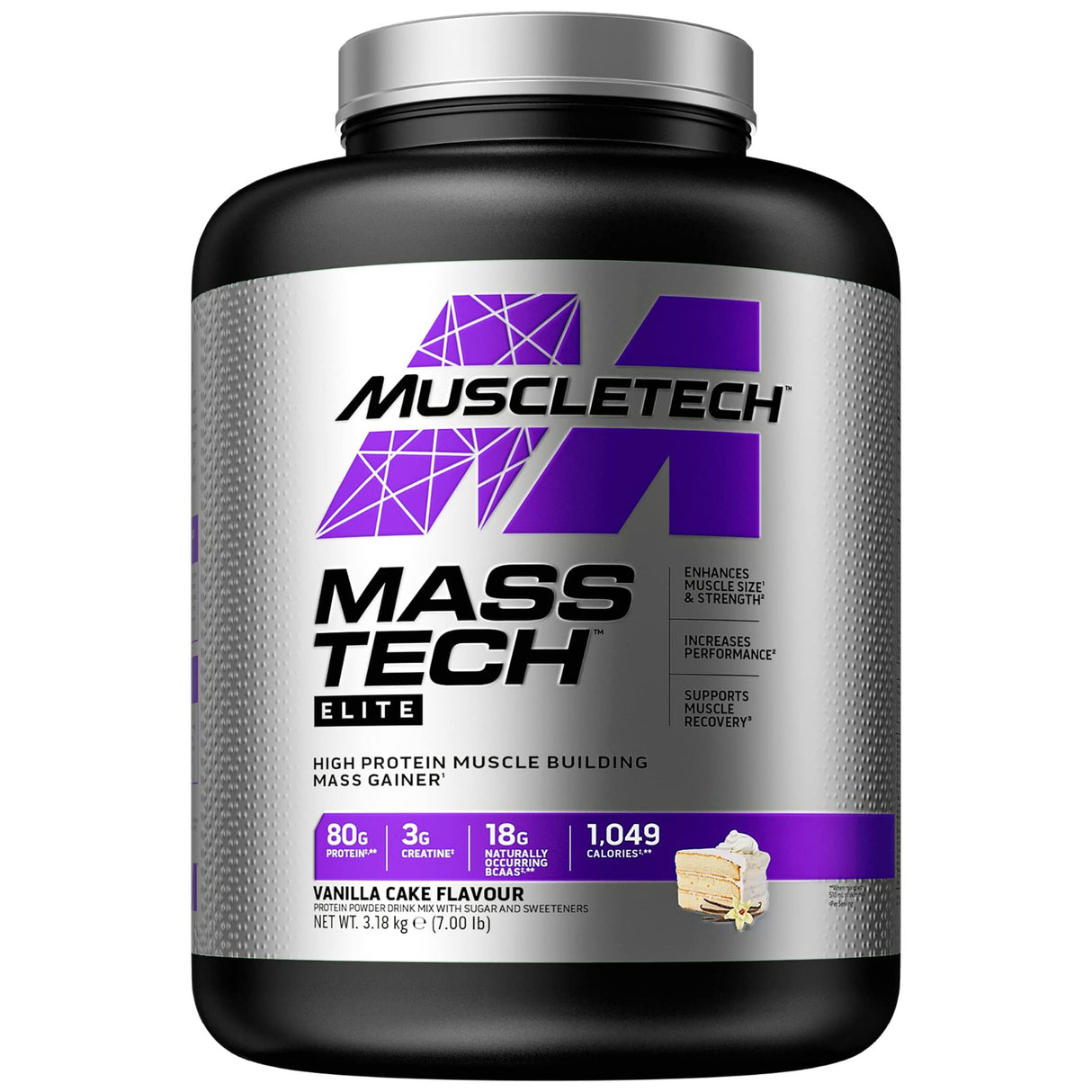 Muscletech Mass Tech, 7 LB, Vanilla Cake - Muscletech